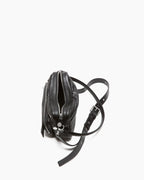 Multi Pocket Leather Shoulder Bag Zip Details