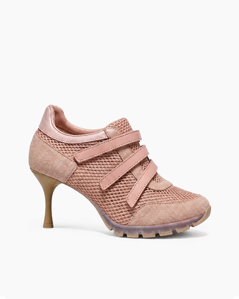 (Pre-sale) Triple-Strap Breathable Mesh High Heel Sneakers