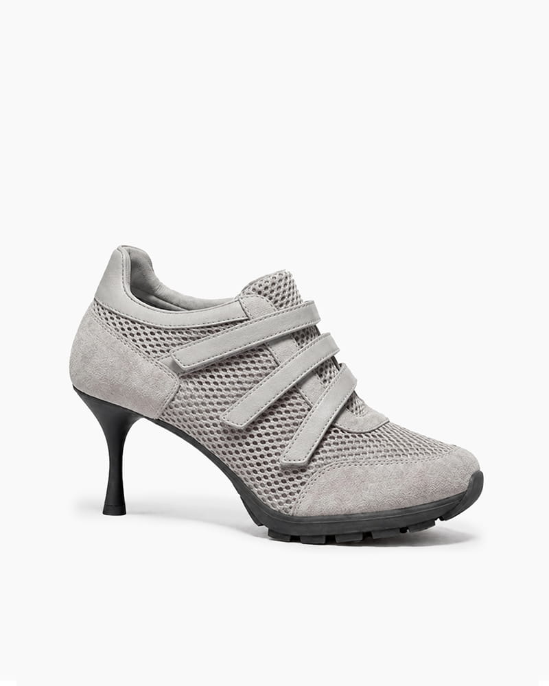 (Pre-sale) Triple-Strap Breathable Mesh High Heel Sneakers