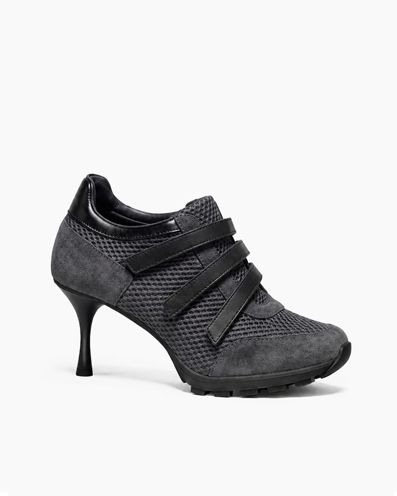 (Pre-sale) Triple-Strap Breathable Mesh High Heel Sneakers