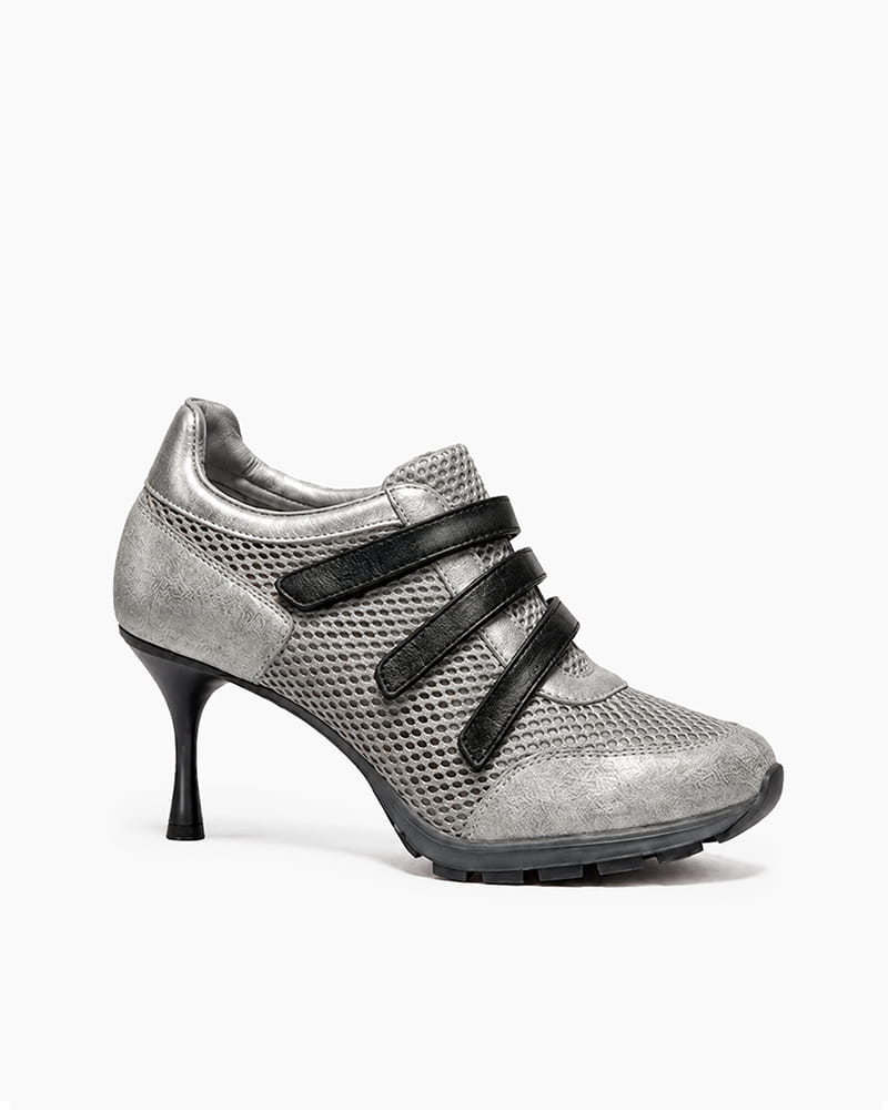 (Pre-sale) Triple-Strap Breathable Mesh High Heel Sneakers