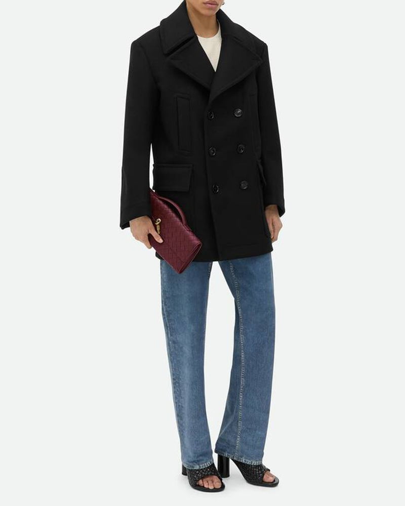 Woven Leather Clutch Elegant Purse Bag Main image