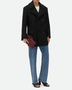 Woven Leather Clutch Elegant Purse Bag