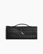 Woven Leather Clutch Elegant Purse Bag