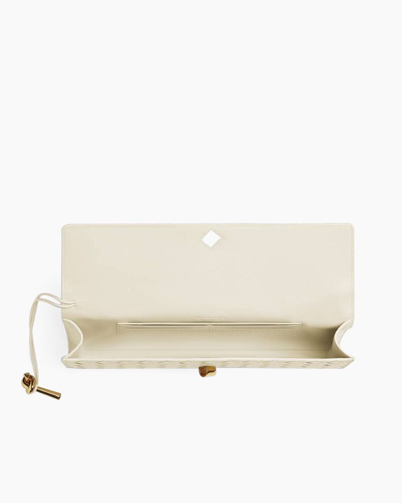 Woven Leather Clutch Elegant Purse Bag