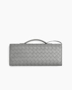 Woven Leather Clutch Elegant Purse Bag