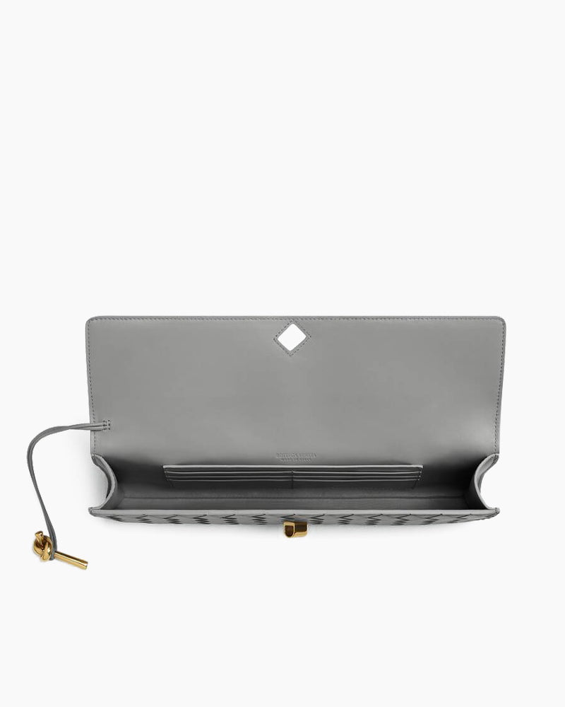 Woven Leather Clutch Elegant Purse Bag