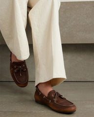 Women's Premium Unlined Leather Boat Shoes