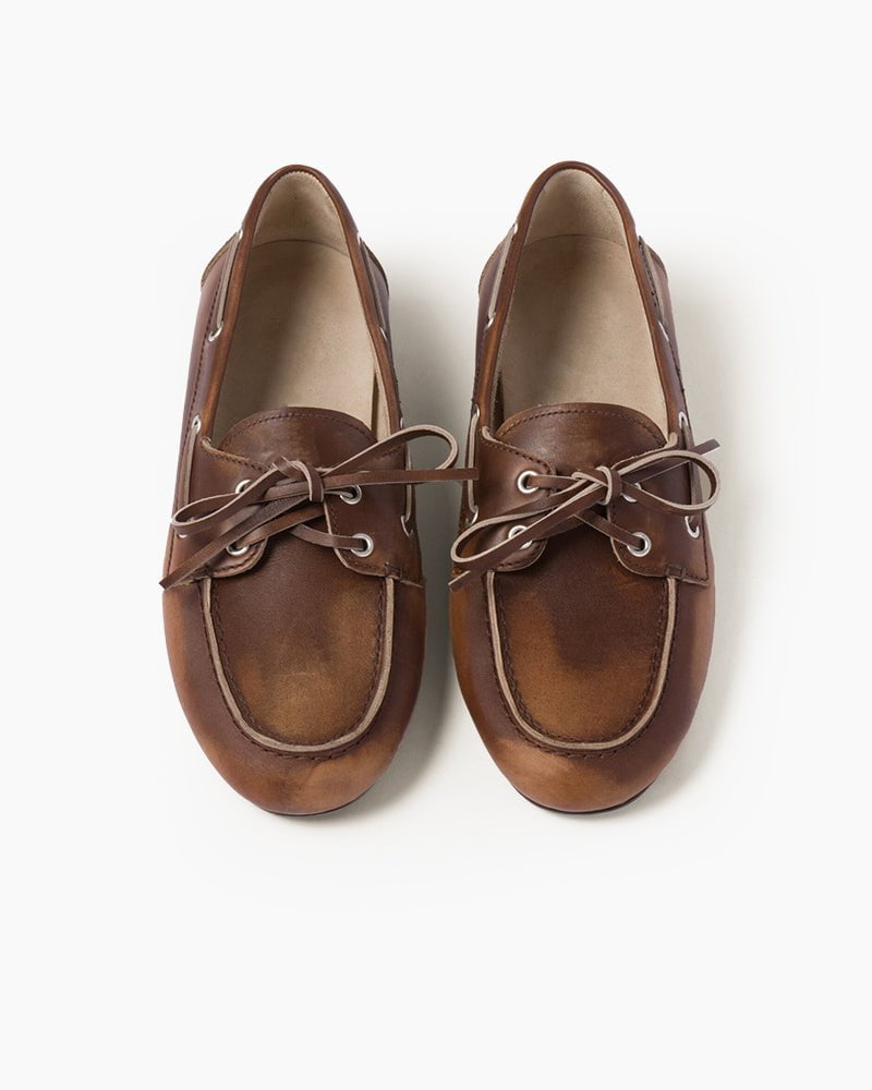 Women's Classic Unlined Leather Boat Shoes