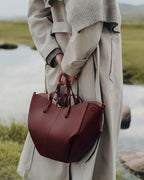 Cyme Textured Leather Tote Bag