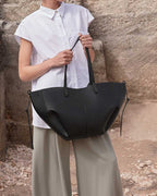 Cyme Textured Leather Tote Bag