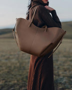 Cyme Textured Leather Tote Bag