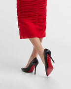 Women's Apostrophy Leather Pointed Red-Sole Pumps