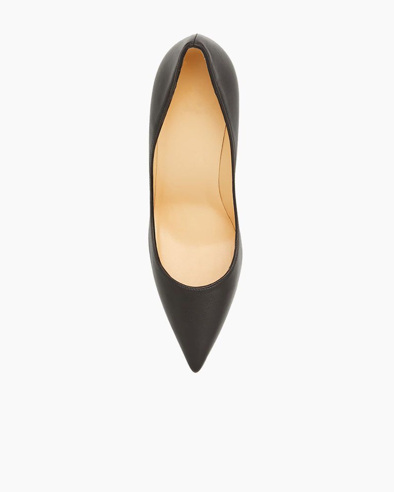 Women's Apostrophy Leather Pointed Red-Sole Pumps