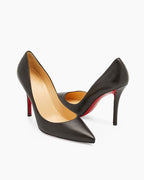 Women's Apostrophy Leather Pointed Red-Sole Pumps