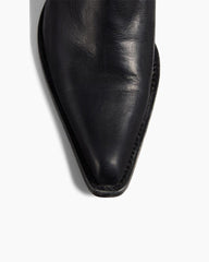 Women's Mid-Calf Ruched Burnished Leather Clive Boots