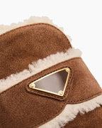 Women's Suede Shearling Cozy Loafer Mules