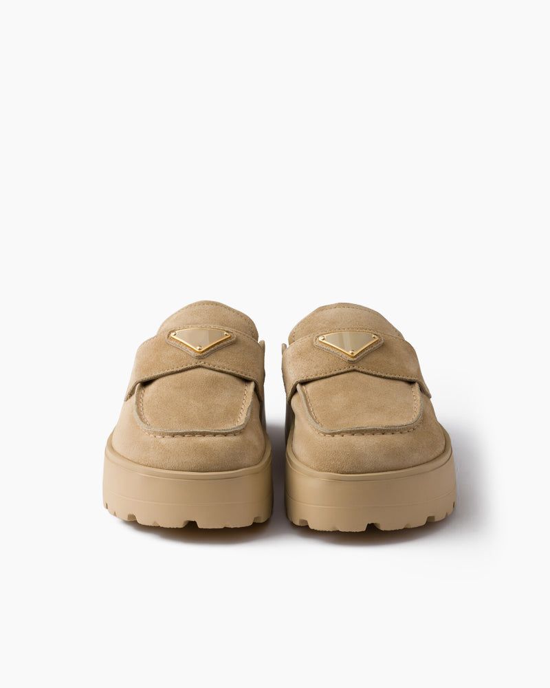 Women's Suede flatform mules