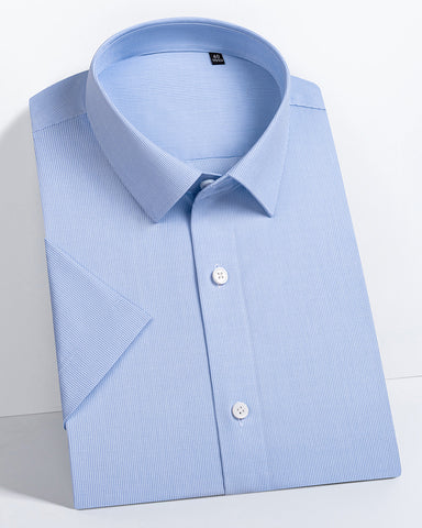 Business Formal Short-sleeved Shirt In 200s Cotton