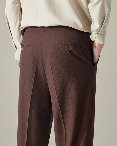 Seersucker Breathable Italian Style Suit Pants