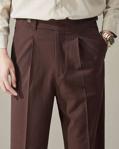 Seersucker Breathable Italian Style Suit Pants