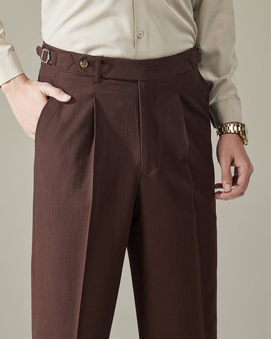 Seersucker Breathable Italian Style Suit Pants