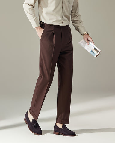 Seersucker Breathable Italian Style Suit Pants