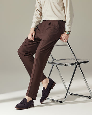 Seersucker Breathable Italian Style Suit Pants