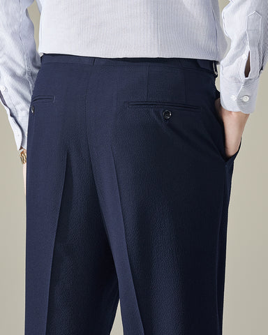 Seersucker Breathable Italian Style Suit Pants