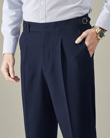 Seersucker Breathable Italian Style Suit Pants