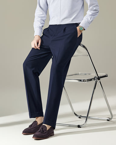 Seersucker Breathable Italian Style Suit Pants