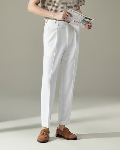 Seersucker Breathable Italian Style Suit Pants