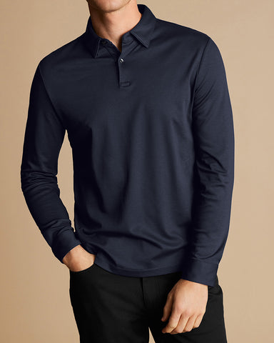 Smart Long Sleeve Jersey Polo