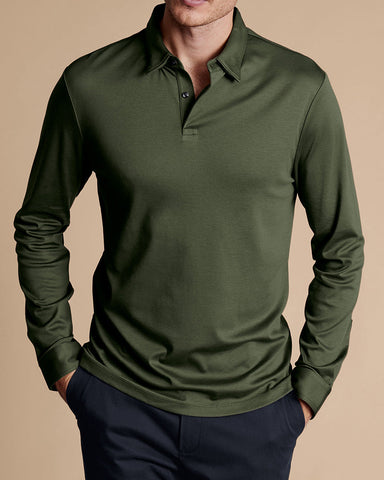 Smart Long Sleeve Jersey Polo