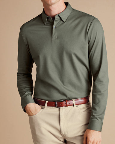 Smart Long Sleeve Jersey Polo