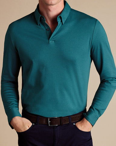 Smart Long Sleeve Jersey Polo