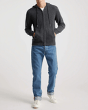Men's 100% Cashmere Full-Zip Hooded Cardigan