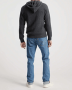 Men's 100% Cashmere Full-Zip Hooded Cardigan