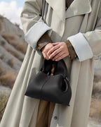 Modern Elegance Leather Cloud Bag