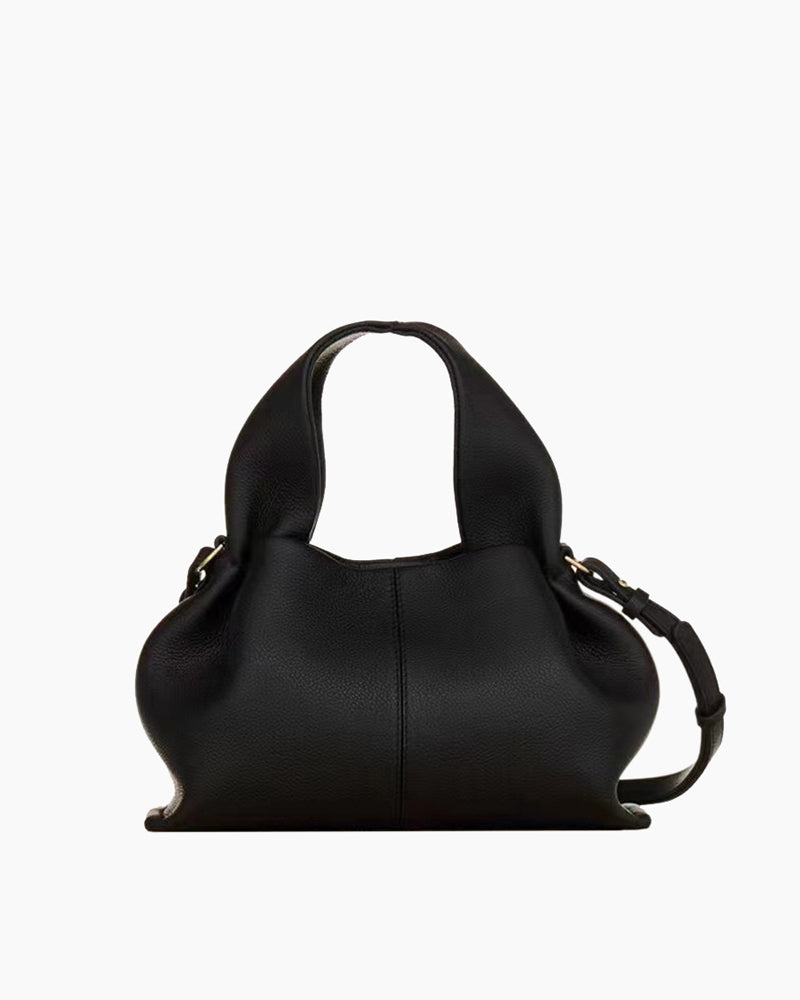 Modern Elegance Leather Cloud Bag