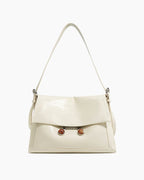 Black Leather Extra Large Soft Tote Shoulder Bag