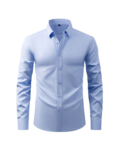 Button-down Wrinkle-free Long-sleeved Shirt