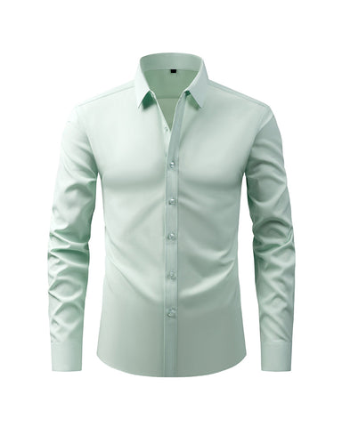 Button-down Wrinkle-free Long-sleeved Shirt