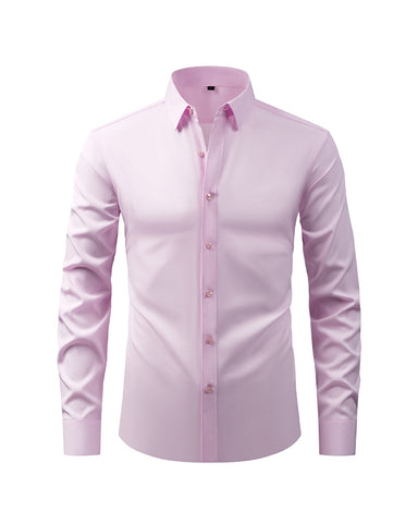 Button-down Wrinkle-free Long-sleeved Shirt