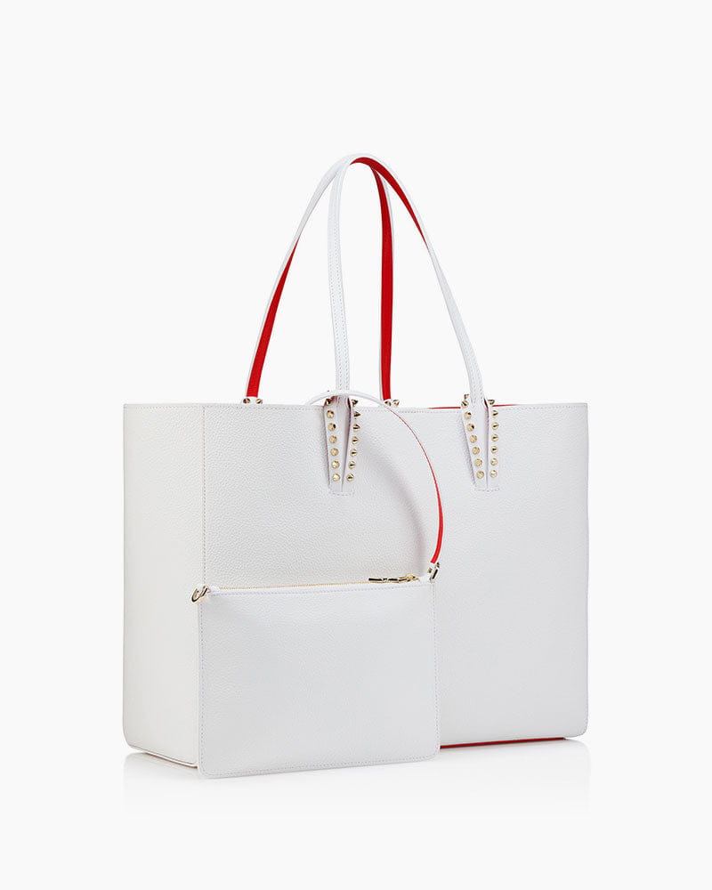 Large Calf Leather Tote Bag Spikes