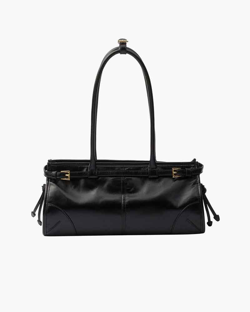 Bonnie Leather Shoulder Bag with Convertible Design Main image