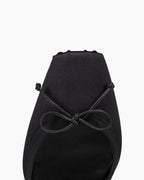 Bow-detailed Satin-crepe Heel Pumps