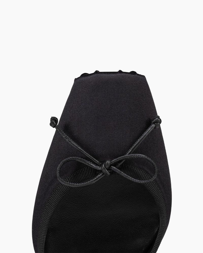 Bow-detailed Satin-crepe Heel Pumps