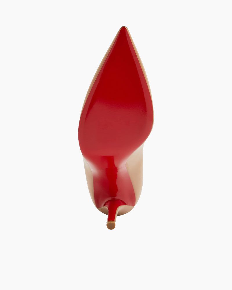 Women's Apostrophy Leather Pointed Red-Sole Pumps