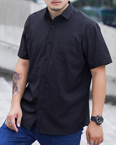 Large Size Loose Business Short Sleeve Shirt